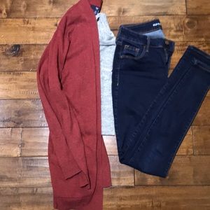 Gap Red/Rust Cardigan